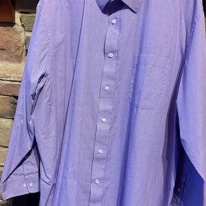 Croft & Barrow Men's Lavender Checkered Dress Shirt